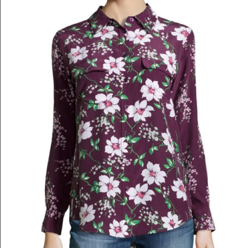 Equipment Femme Floral Button Up